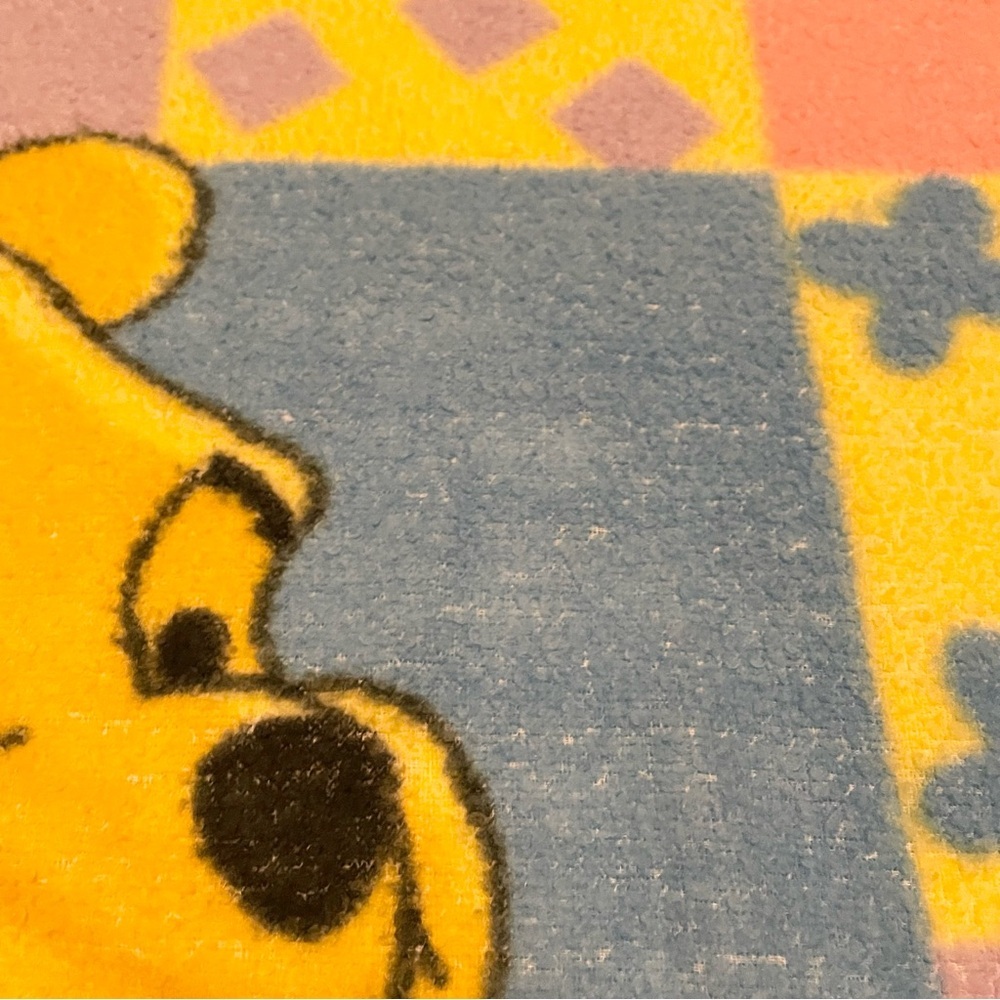Vintage Winnie The Pooh Blanket Patchwork Fleece 46” x 34” - Picture 4 of 16